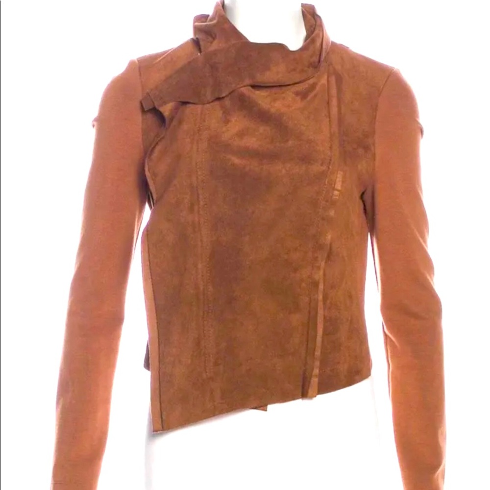 BCBGMAXAZRIA Faux Suede Ana Jacket